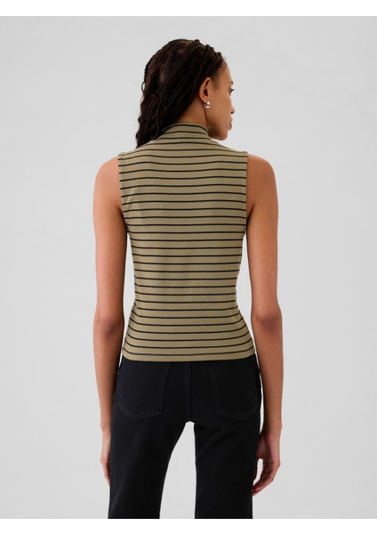 Kadın Bej Modern Mockneck Atlet indirimleri