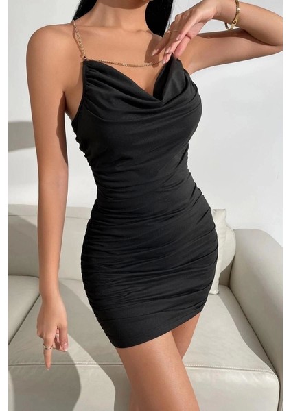 Zincirli Mini Elbise fırsatları