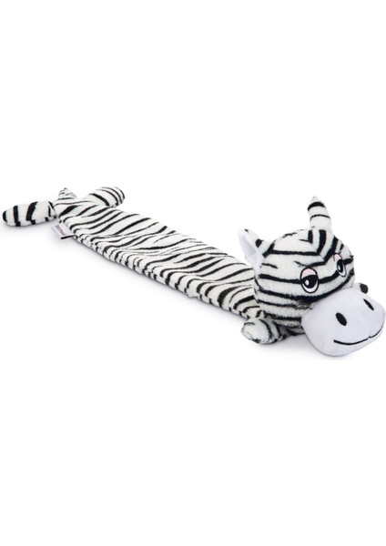Köpek Oyuncağı, Sesli, Zebra, Peluş, Siyah/beyaz, 53X10X5CM