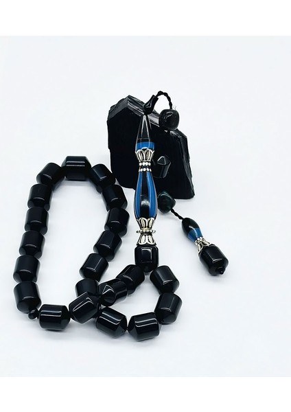 Uçlu Kapsül Model Efe Maskot Oltu Taşı Tesbih