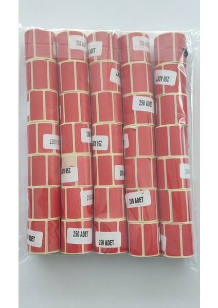 40X20 S Stilli Sürsarlı 35 Rulo 8750 Adet Indirim Barkod Etiketi Kırmızı fiyatları