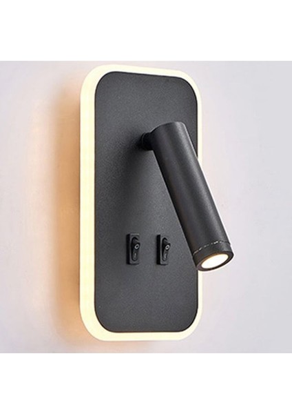 Ekim Aydınlatma Oynar Başlı, 3000 Kelvin Günışğı Ledli 12W Duvar Aplik, Yatak Başı Aplik fırsatları