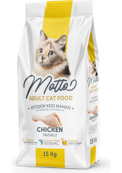 Tavuklu Yetişkin Kedi Maması 15 kg