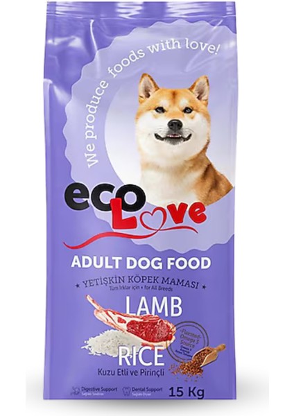 Yetişkin Kuzu Etli Pirinçli Köpek Maması 15 kg