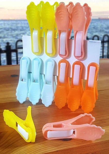 Kırmızı Plastik Mandal Çamaşır Mandalı 48 Adet, Dayanıklı ve Kullanışlı Ürün