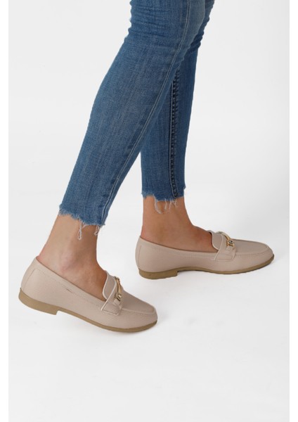 Kadın Babet Zincir Tokalı Hafif Rahat Taban Şık Günlük Ayakkabı modelleri