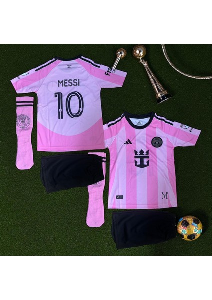 Inter Miami Çoraplı Lionel Messi Yeni Sezon Forması Şortlu Çocuk modelleri