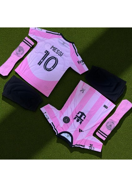 Inter Miami Çoraplı Lionel Messi Yeni Sezon Forması Şortlu Çocuk fırsatları