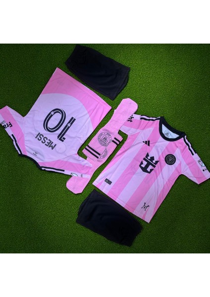 Inter Miami Çoraplı Lionel Messi Yeni Sezon Forması Şortlu Çocuk