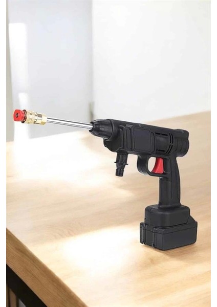 Bahçe ve Araba Yıkama Tabancası Su Basınçlı Hazneli Bataryalı Oto Yıkama