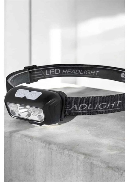 Kafa Lambası Kamp Lambası Sensörlü Şarjlı Ayarlanabilir