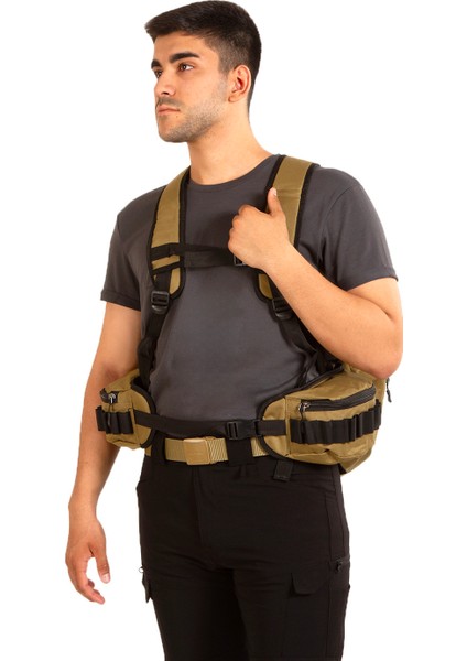 Vestpack Camel Çantalı Avcı Yeleği modelleri