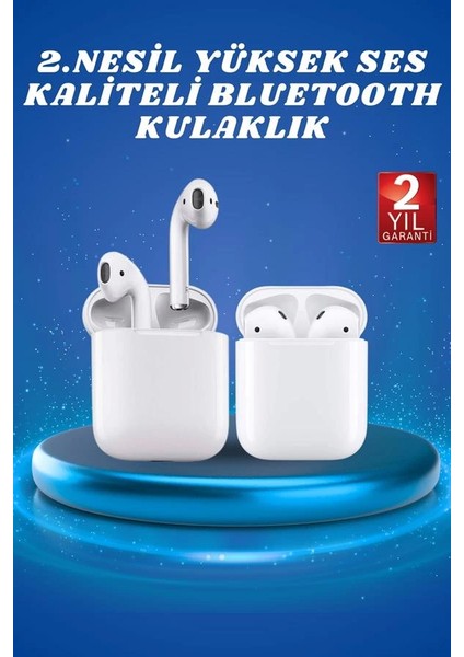 2.nesil Yeni Model Tws Bluetooth Kulaklık Dokunmatik Kontrol Yüksek Ses Kaliteli fiyatları