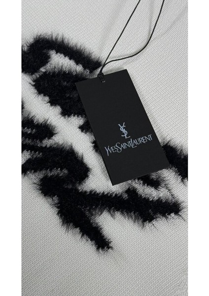 Tüylü Nakış Logo Detaylı Erkek Triko Kazak indirimleri