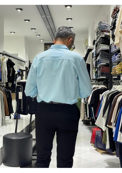 Regular Fit Keten Pamuk Erkek Gömlek