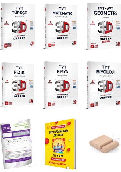 3D Tyt Matematik Türkçe Geometri Fizik Kimya Biyoloji Sayısal Video Destekli Def. 2026 Planl. Deft.