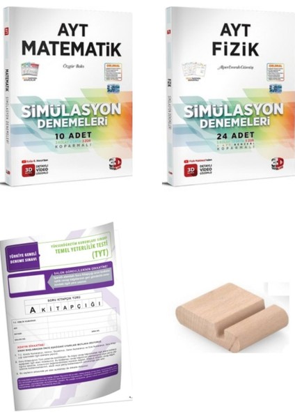 3D Ayt Matematik Fizik Sayısal Simülasyon Deneme Yks 2026 + Telefon Tutucu + Tyt Deneme