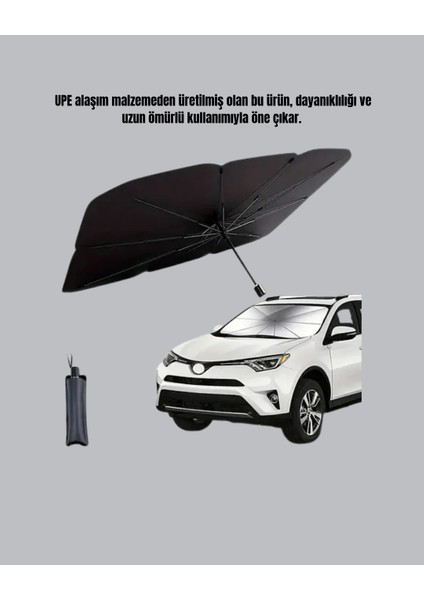 Uv Korumalı Şemsiye Tipi Oto Güneşliği - Geniş Araç Uyumu modelleri