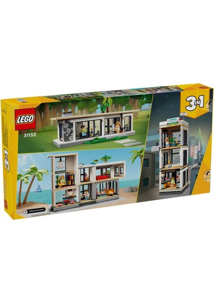 31153 LEGO Creator 3ü1 Arada Modern Ev 939 Parça +9 Yaş fırsatları