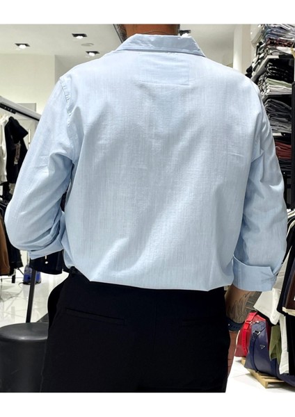 Regular Fit Keten Pamuk Erkek Gömlek modelleri