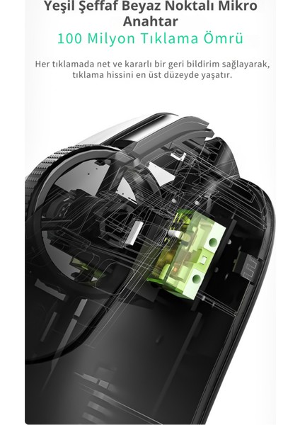 AJ179 Nl Near-Link 3 Modlu 1000hz 26.000 Dpı 800 Mah Batarya Paw 3311 - Yeni Nesil Bağlantı Modu