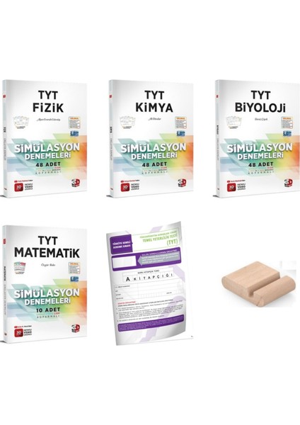 3D Tyt Matematik Fizik Kimya Biyoloji Sayısal Simülasyon Deneme Yks 2026 + Telefon Tutucu + Tyt Deneme