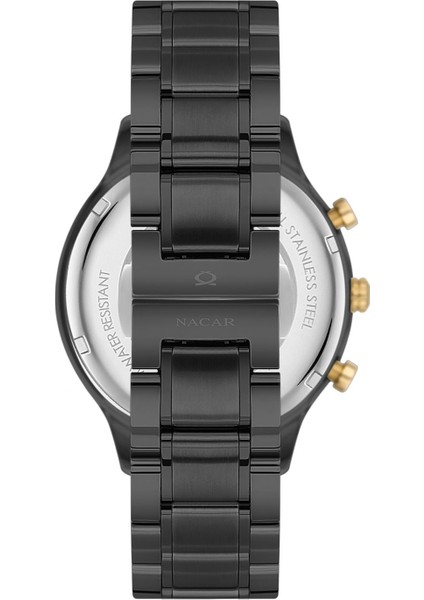 Safir Cam Spor Siyah Erkek Kol Saati NC33-298316G-BBCM