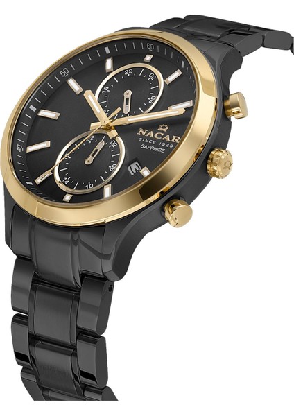 Safir Cam Spor Siyah Erkek Kol Saati NC33-298316G-BBCM modelleri