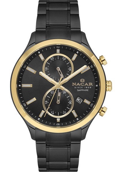 Safir Cam Spor Siyah Erkek Kol Saati NC33-298316G-BBCM fırsatları