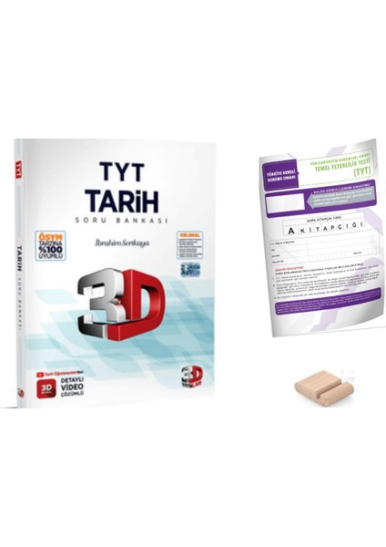 3D Tyt Tarih Soru Bankası - Yks 2026 + Telefon Tutucu + Tyt Deneme