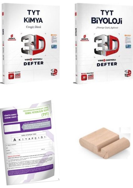 3D Tyt Kimya Biyoloji Sayısal Video Destekli Defter Yks 2026 + Telefon Tutucu + Tyt Deneme