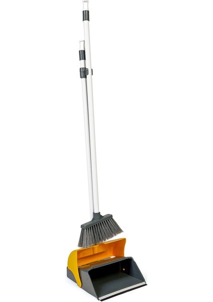 Turuncu Çok Amaçlı Saplı Fırçalı Faraş Seti, Kapaklı ve Hazneli