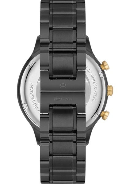 Safir Cam Spor Siyah Erkek Kol Saati NC33-298316G-BNCM