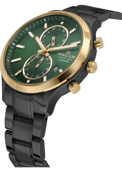 Safir Cam Spor Siyah Erkek Kol Saati NC33-298316G-BNCM fiyatları