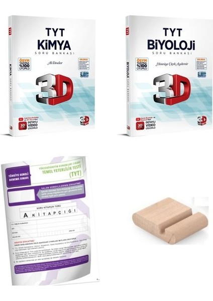 3D Tyt Kimya Biyoloji Sayısal Soru Bankası Yks 2026 + Telefon Tutucu + Tyt Deneme