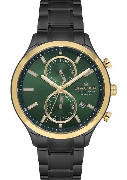 Safir Cam Spor Siyah Erkek Kol Saati NC33-298316G-BNCM fırsatları
