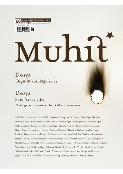 Muhit Dergi 68.sayı Ağustos 2025