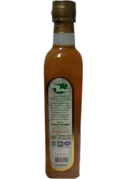 Özel Üretim Elma Sirkesi 500 ml fiyatları