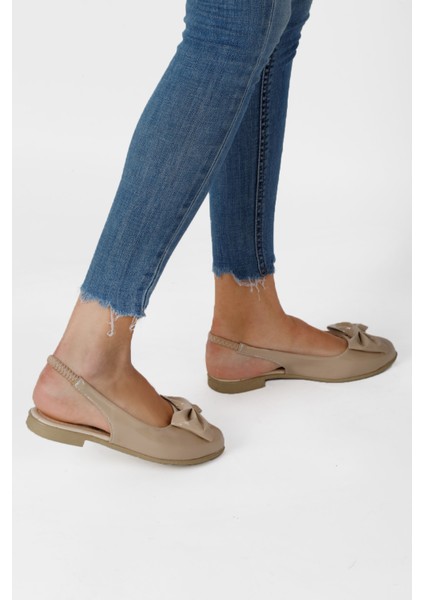 Arkası Açık Lastikli Kurdeleli Babet modelleri