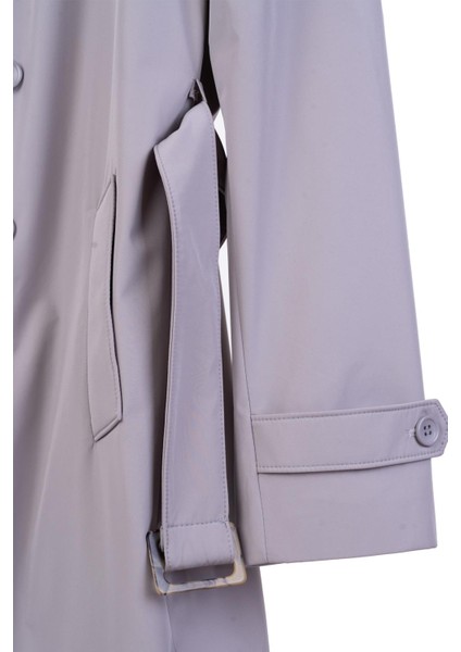 Modern Fonksiyonel Erkek Trençkot - Dayanıklı Polyester KUMAŞ-KAW9201W fırsatları