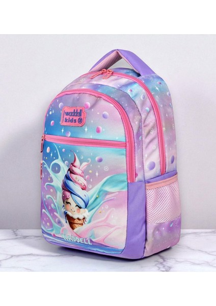 Lisanslı Dondurma Desenli Ilkokul Sırt Çantası, Beslenme Çantası ve Kalemlik Seti fırsatları