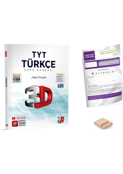3D Tyt Türkçe Soru Bankası - Yks 2026 + Telefon Tutucu + Tyt Deneme