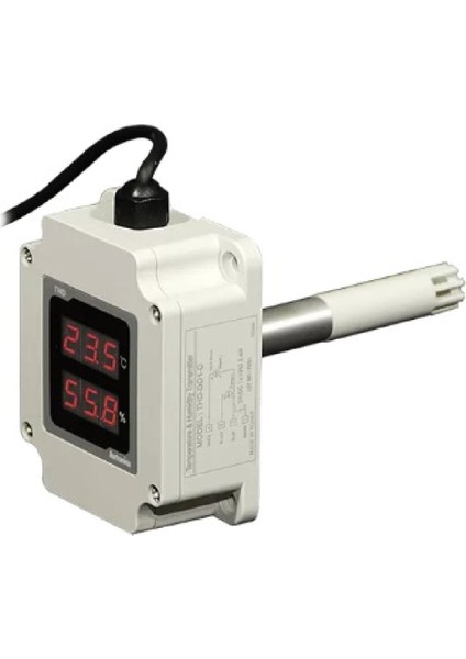Thd-Dd2-T ,24VDC RS485 Ekranlı Isı-Nem Sensör