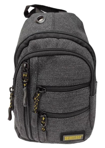 Erkek Lüks Siyah Renk Bol Bölmeli Çapraz Çanta modelleri