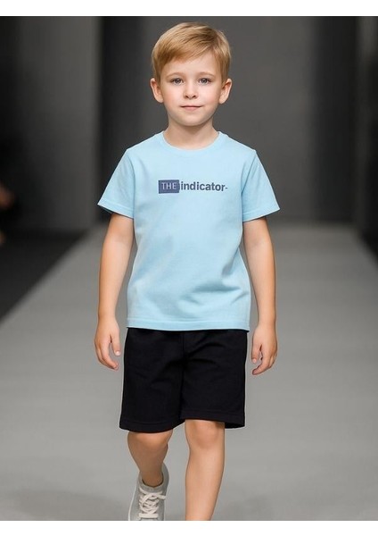 Erkek Çocuk Pamuklu Indicate Yazılı Şortlu Takım fiyatları