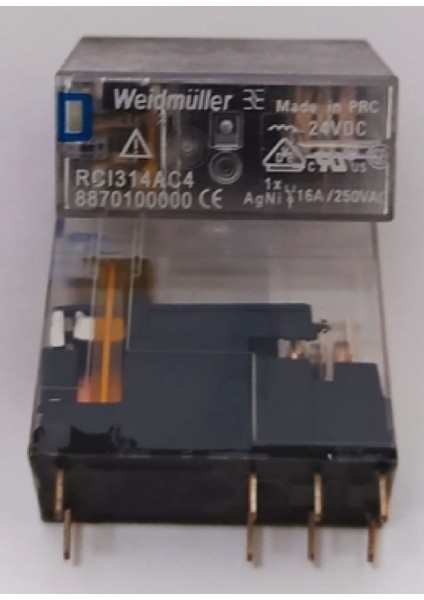Weidmüller RCI314AC4 ,24VDC 1A1K/16A Ince-8-Pin Röle