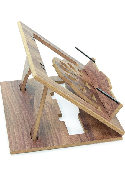 Masaüstü Kademeli Ayarlanabilir Sayfa Tutucu Aparatlı Ahşap Rahle, Katlanabilir Tablet Standı modelleri