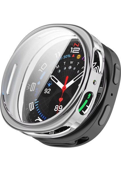 Samsung Galaxy Watch 8 44MM ile Uyumlu Önü Kapalı Ekran Korumalı Silikon Kılıf - FC010