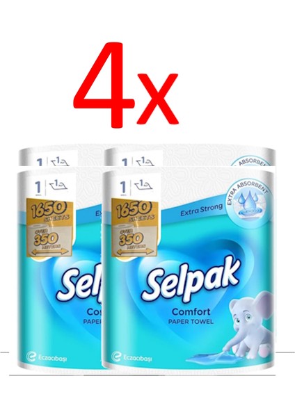 Dev Rulo Havlu Kağıt (4 Adet)
