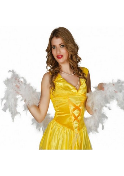 Beyaz Renk Kabarık Tüylü Otriş Boa Dekorasyon Tüy 180 cm fiyatları